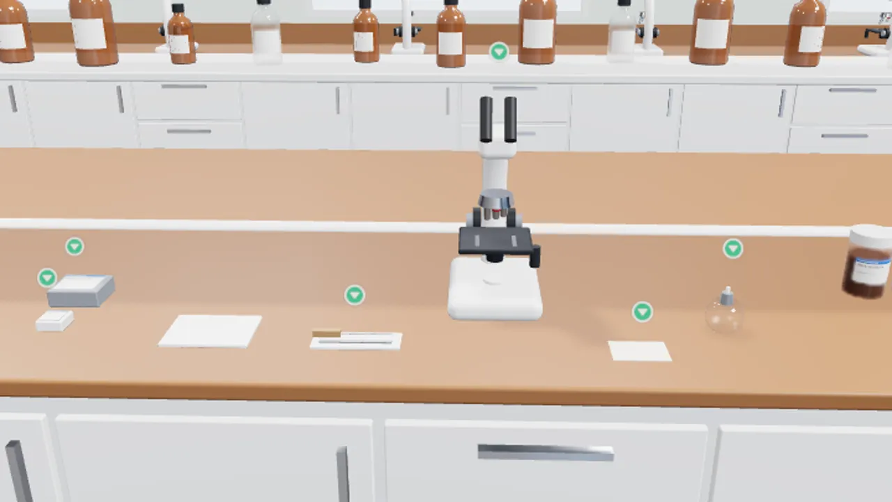 The pharmacognosy laboratory in the 3D virtual lab